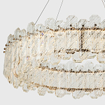 Круглая люстра с декором из рельефного стекла Cassian Relief Glass Chandelier 80 варинант исполнения - 2 | Loft Concept в Самаре