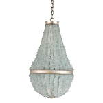 Люстра с каскадом из стеклянных декоративных элементов Shining Sea Glass варинант исполнения - 2 | Loft Concept в Самаре