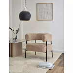 Кресло полукруглое мягкое с буклированной обивкой Armchair with Boucle Upholstery варинант исполнения - 9 | Loft Concept в Самаре