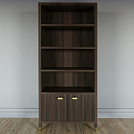 Книжный Стеллаж Elsa Dreams Walnut с задней стенкой варинант исполнения - 5 | Loft Concept в Самаре