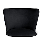 Барный стул со спинкой на 4-х коричневых ножках Черный Велюр Ava Charm варинант исполнения - 3 | Loft Concept в Самаре