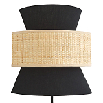 Бра с плетеным декором Bonnie Wicker Black Wall Lamp варинант исполнения - 1 | Loft Concept в Самаре