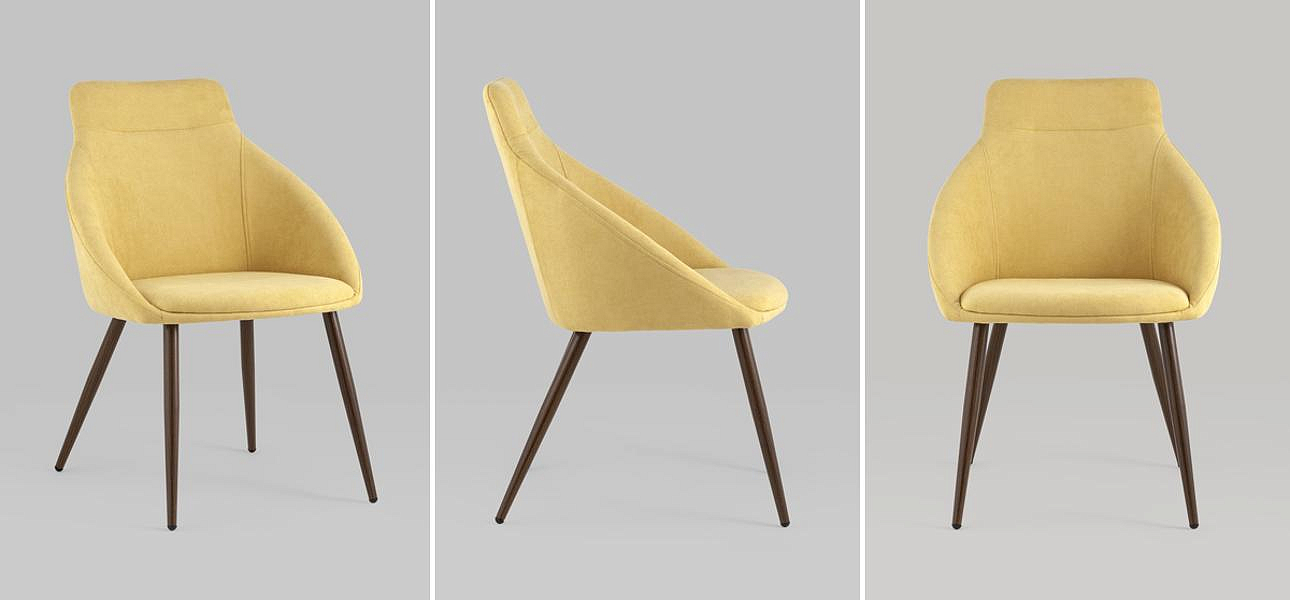 Стул Queenie Chair Желтый Цвет Стул Queenie Chair Желтый Цвет - Loft-Concept в Самаре