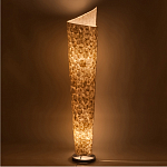 Торшер из перламутра на металлическом каркасе Indonesian Spiral варинант исполнения - 2 | Loft Concept в Самаре