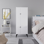 Комод белый с 4-мя дверцами на металлических ножках SPARK MULTIPURPOSE CABINET WHITE варинант исполнения - 1 | Loft Concept в Самаре