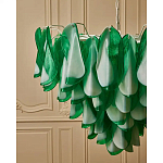 Люстра из стеклянных зеленых лепестков Petalled Illuminator варинант исполнения - 5 | Loft Concept в Самаре