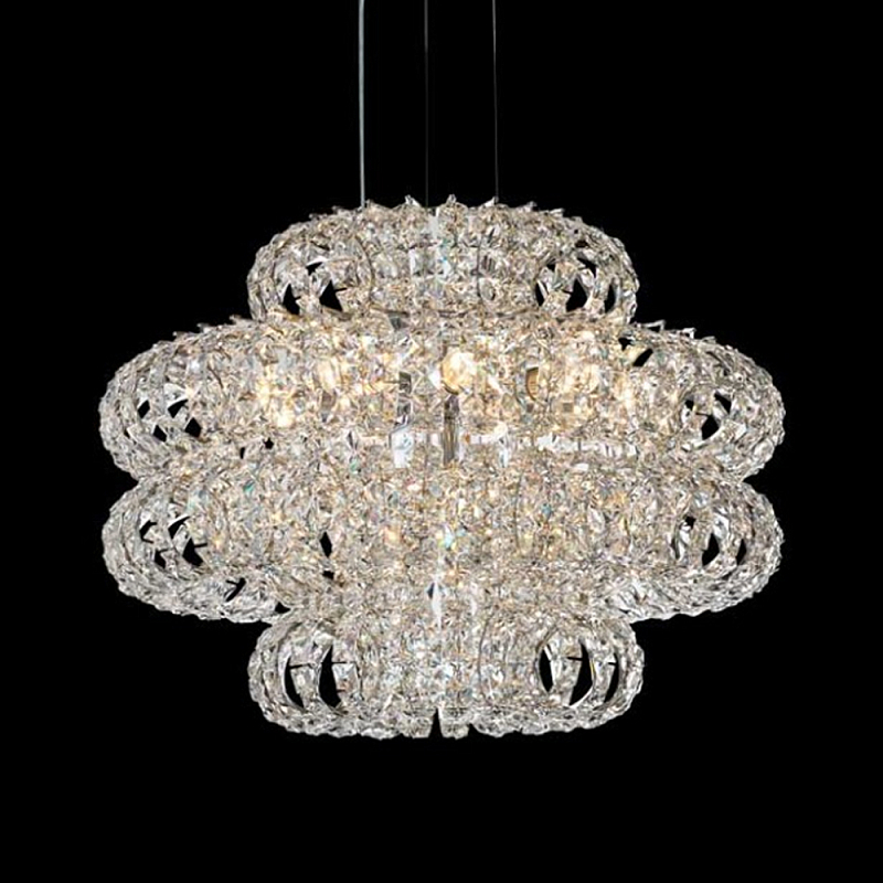 Люстра круглая с россыпью хрусталя Perfection of Diamonds Хром Прозрачный Люстра круглая с россыпью хрусталя Perfection of Diamonds Хром Прозрачный в Самаре | Loft Concept