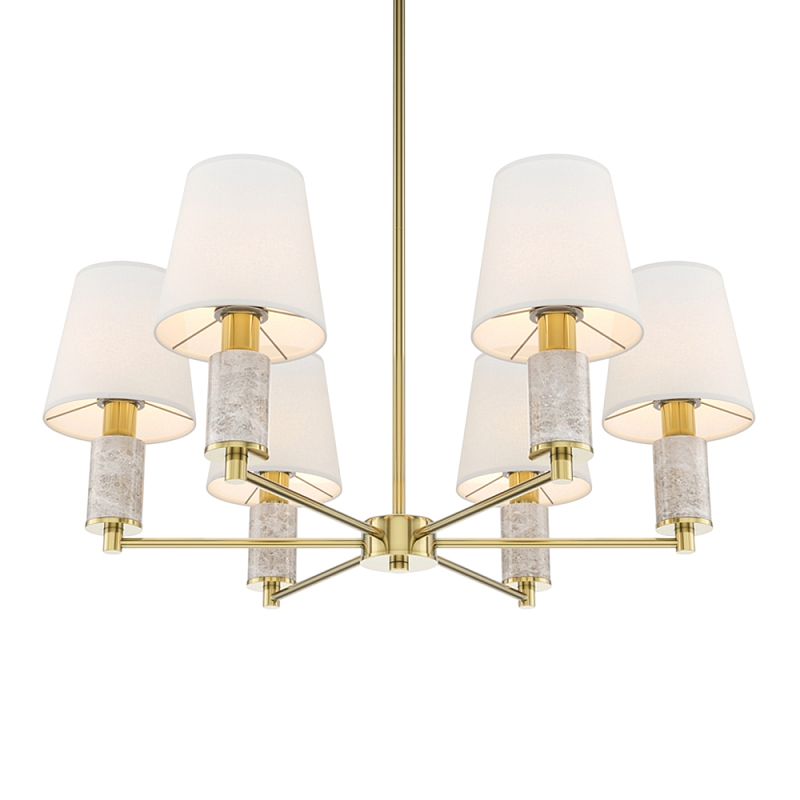 Люстра подвесная Lira Латунь Серый Белый в Самаре | Loft Concept 