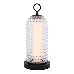 Настольная лампа с прозрачным факутрным стеклянным плафоном Sonora варинант исполнения - 1 | Loft Concept в Самаре