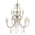 Люстра с состаренными резными элементами Big Graceful Profile варинант исполнения - 4 | Loft Concept в Самаре