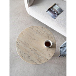 Столик приставной с круглой столешницей Textured Cream Table варинант исполнения - 5 | Loft Concept в Самаре