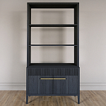 Стеллаж Primo с ящиками Черный дуб  варинант исполнения - 1 | Loft Concept в Самаре