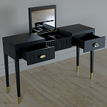 Туалетный стол - Трельяж Elsa Dreams Black 120 см варинант исполнения - 2 | Loft Concept в Самаре