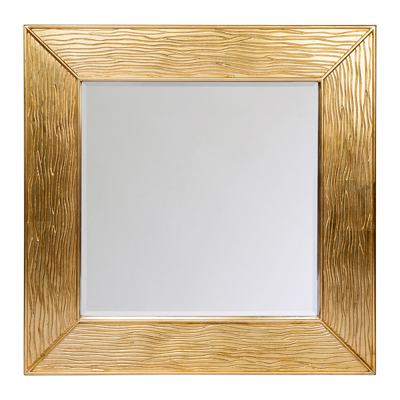 Зеркало квадратное в фактурной раме Pattern Древесина в Самаре | Loft Concept 