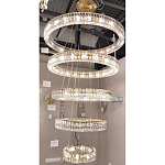 Многоярусная Люстра Elizabeth Золото Вертикальная композиция из пяти хрустальных светильников варинант исполнения - 2 | Loft Concept в Самаре