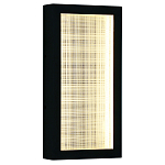 Светодиодное прямоугольное бра из металла черного цвета Lattice Lux варинант исполнения - 1 | Loft Concept в Самаре