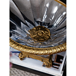 Чаша из прозрачного стекла с бронзовым рельефным ободком Eden Garden варинант исполнения - 4 | Loft Concept в Самаре