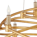 Люстра золотая в форме спирали Fancy Pattern варинант исполнения - 1 | Loft Concept в Самаре