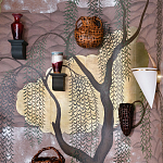 Обои ручная роспись Willow & Waves Original colourway on Edo painted Xuan paper with antiquing варинант исполнения - 1 | Loft Concept в Самаре