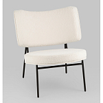 Мини-кресло District Lounge букле белый варинант исполнения - 1 | Loft Concept в Самаре