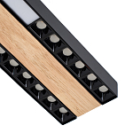 Потолочный светильник черный GAVIN WOOD 1 варинант исполнения - 2 | Loft Concept в Самаре