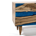 Стильный Буфет лофт 4 двери Cabinet Crimson River фасад эпоксидная смола  варинант исполнения - 3 | Loft Concept в Самаре