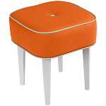 Квадратный мягкий пуф на белых ножках Winton Pouf Square варинант исполнения - 7 | Loft Concept в Самаре