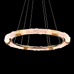 Люстра в форме кольца с золотым декором Warm Heavenly Light варинант исполнения - 4 | Loft Concept в Самаре