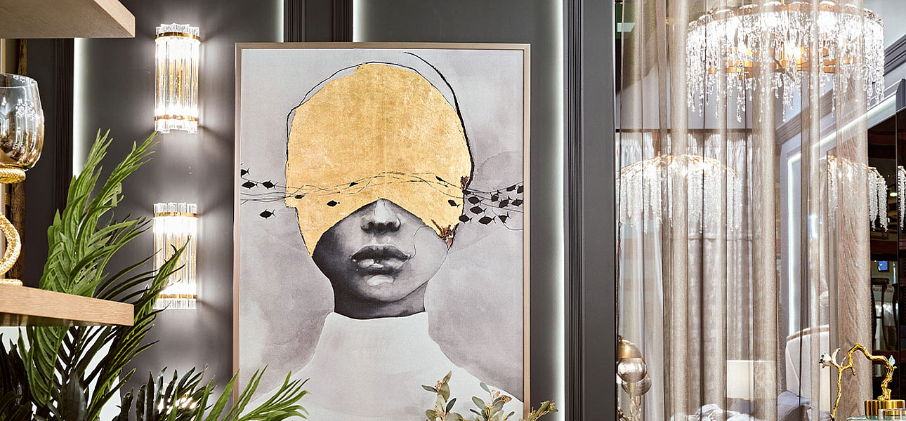 Холст с росписью поталь The riddle in the guise Холст с росписью поталь The riddle in the guise - Loft-Concept в Самаре