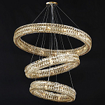 Хрустальная Люстра Элизабет из трех колец Золото  варинант исполнения - 1 | Loft Concept в Самаре