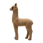 Декоративная статуя с мягкой шерстью Brown Alpaca варинант исполнения - 2 | Loft Concept в Самаре