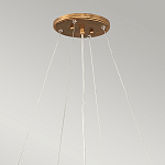 Люстра подвесная золотого цвета с металлическим сетчатым основанием и стеклянными каплевидными подвесками Hinkley варинант исполнения - 11 | Loft Concept в Самаре