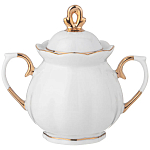 Чайный сервиз из фарфора со стразами на 6 персон 15 предметов Shine Porcelain варинант исполнения - 2 | Loft Concept в Самаре