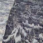 Мебельная ткань Вышивка серый цвет 130 см T2-39 варинант исполнения - 1 | Loft Concept в Самаре