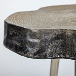 Металлический столик со столешницей в виде слеба Slabby варинант исполнения - 3 | Loft Concept в Самаре