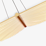 Люстра в виде распахнутых крыльев из тонких металлических планок Flight of Freedom варинант исполнения - 5 | Loft Concept в Самаре