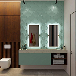 Гипсовая 3D панель с принтографией PM-24 варинант исполнения - 1 | Loft Concept в Самаре