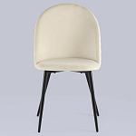 Мягкий стул в бежевом велюре Miruna Chair варинант исполнения - 3 | Loft Concept в Самаре