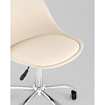Офисный стул на металлическом основании EGGERY Beige пластик варинант исполнения - 2 | Loft Concept в Самаре