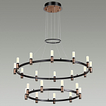 Люстра подвесная с двумя круглыми ярусами и цилиндрическими плафонами Arnaut Light варинант исполнения - 3 | Loft Concept в Самаре
