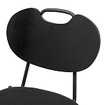 Стул с мягким сиденьем черный Stool Loft Black варинант исполнения - 6 | Loft Concept в Самаре