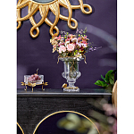 Чаша из прозрачного стекла на бронзовых ножках в виде стрекоз Eden Garden варинант исполнения - 3 | Loft Concept в Самаре