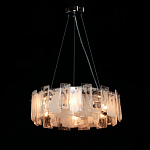 Люстра круглая с подвесными прямоугольными пластинами из стекла Glacier Panels варинант исполнения - 3 | Loft Concept в Самаре