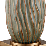 Настольная лампа с фактурным корпусом и тканевым абажуром Smooth Peaks варинант исполнения - 1 | Loft Concept в Самаре