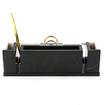 Настольный письменный набор из белого мрамора и змеевика Marble Accessory варинант исполнения - 3 | Loft Concept в Самаре