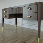 Письменный стол с 4-мя ящиками Elsa Dreams Walnut варинант исполнения - 4 | Loft Concept в Самаре