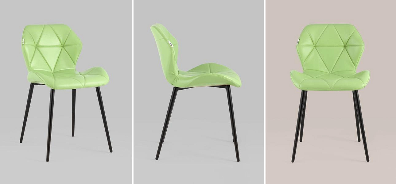 Стул Jeroen II Chair Экокожа Зеленый Лайм Стул Jeroen II Chair Экокожа Зеленый Лайм - Loft-Concept в Самаре