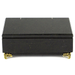 Шкатулка из натурального камня змеевик чёрного цвета Stone Casket варинант исполнения - 2 | Loft Concept в Самаре