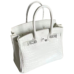 Декоративная ваза в виде сумки Birkin Bag Vase White варинант исполнения - 1 | Loft Concept в Самаре