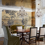 Обои ручная роспись Monuments of Paris Roberts on antique scenic Xuan paper варинант исполнения - 1 | Loft Concept в Самаре